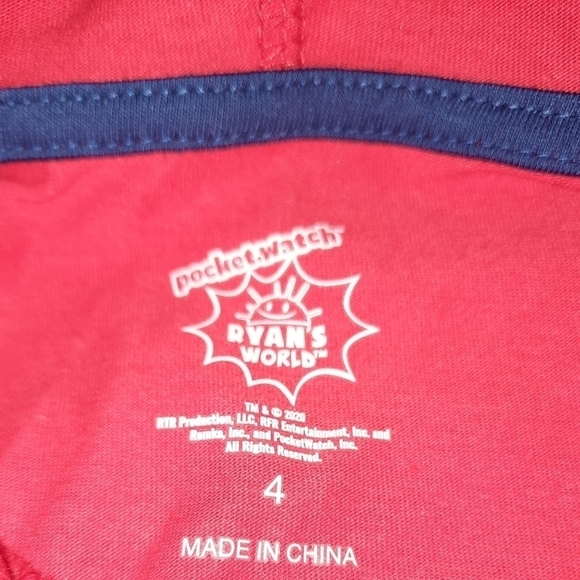 Ryan's World Hooded Tee Boy's Size 4 NWT - Picture 4 of 7